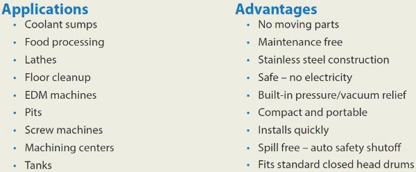 Premium Reversible Drum Vac System app and advantages