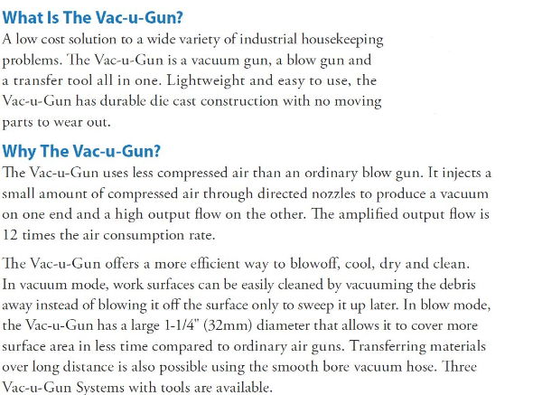 What is a Vac-U-Gun All Purpose System?